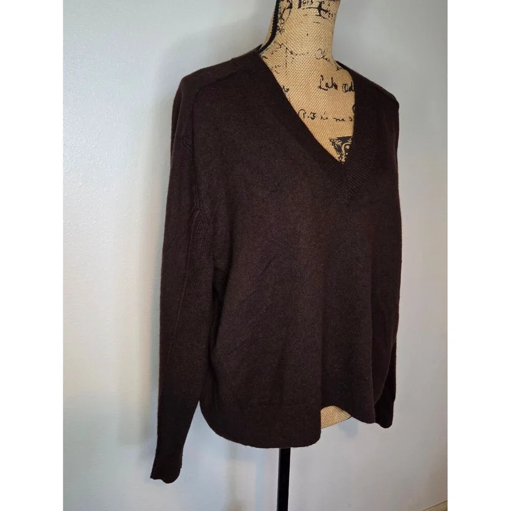 Madewell 100% Cashmere V-Neck Sweater Size XL